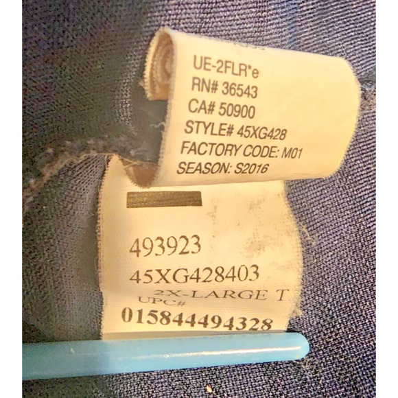 Izod Golf Polo Men’s 2XLT Advantage Striped Short Sleeve Shirt Blue White - Picture 9 of 9